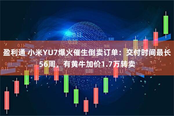 盈利通 小米YU7爆火催生倒卖订单：交付时间最长56周，有黄牛加价1.7万转卖